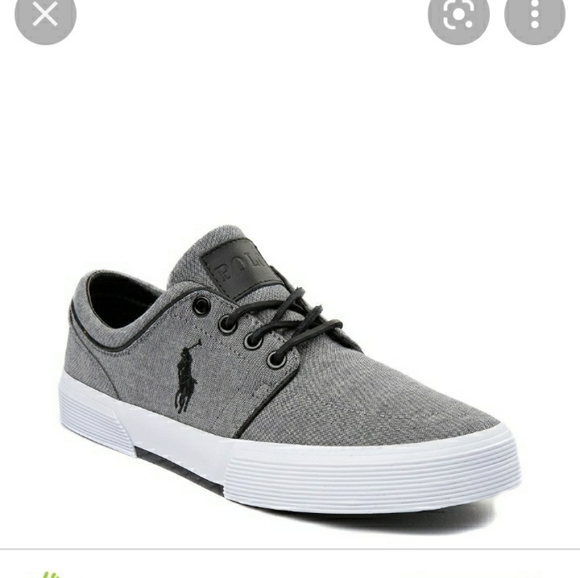 Polo Ralph Lauren Mens Faxon Grey Shoe 